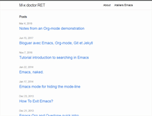 Tablet Screenshot of emacs-doctor.com